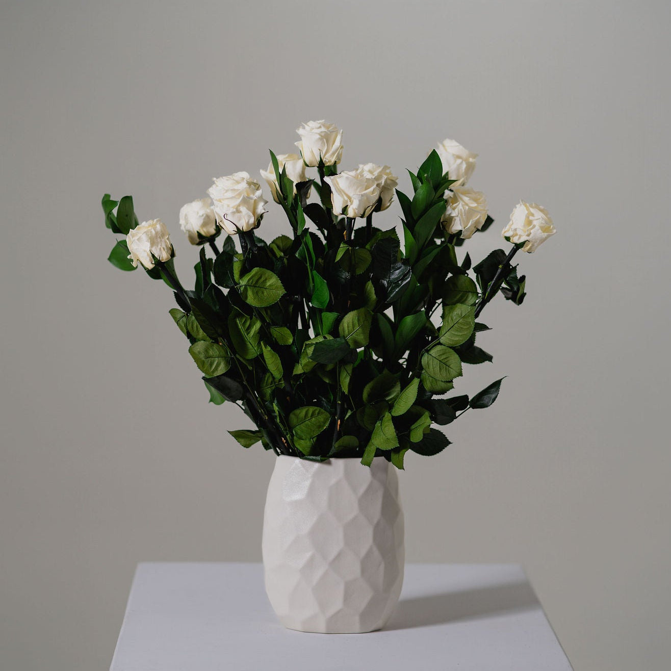 Preserved Rose Stem Bouquet - Dozen