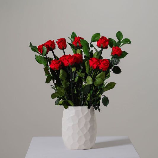 Preserved Rose Stem Bouquet - Dozen