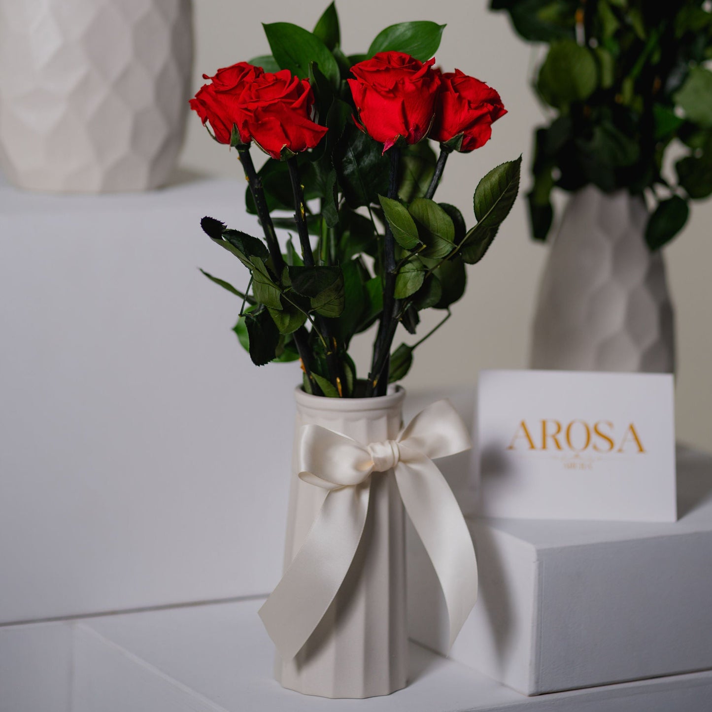 Preserved Rose Stem Bouquet - Half Dozen