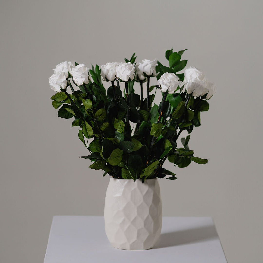 Preserved Rose Stem Bouquet - Dozen